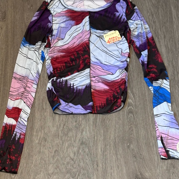 FP Movement by Free People | Multicolor Long Sleeve Top | Size XS - NWT! - Picture 2 of 7
